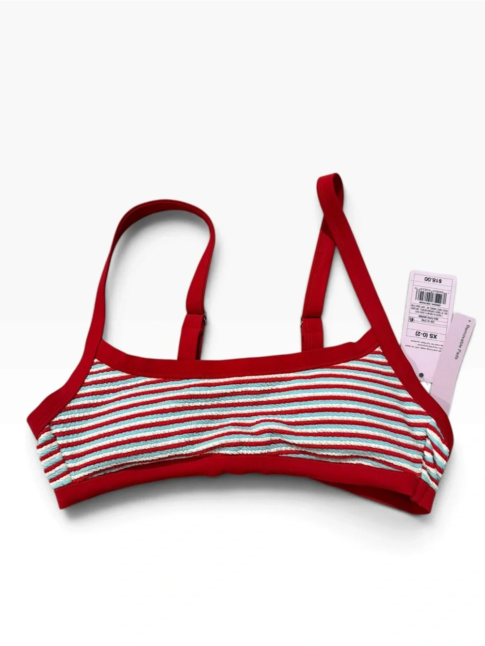 Wild Fable Red, White & Blue Striped Bikini XS/S- Low-Rise High-Leg Extra Cheeky